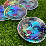 Holographic Blue Moon Sticker