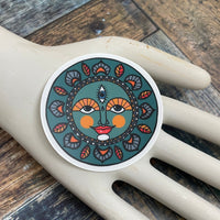 Third Eye Sun Round Sticker