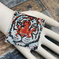 Square Tiger Sticker