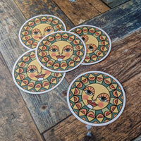 Forest Sun Sticker